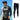 SAILBEE   Men's Large Snorkeling Jellyfish Split Sunscreen Quick Drying Surf Suit Long Sleeve SWIMSUIT SET M006