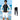 SAILBEE Men's UV Sun Protection Long Sleeve Rash Guard Wetsuit Swimsuit Top Diving Suit Men Split Long-Sleeved Trousers Sunscreen