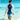 SAILBEE Men's UPF 50+ Long-Sleeve Rash Guard & Swim Trunks Set (M0156, Navy Blue / Black)