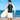 SAILBEE Men's UPF 50+ Long-Sleeve Rash Guard & Swim Trunks Set (M0145, Black/White · White Shorts)