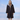 SAILBEE waterproof changing robe in black - fleece-lined surf changing coat