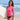 Model wearing the SAILBEE women’s UPF 50+ ruched rash guard on a sunny beach