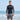 Model wearing the SAILBEE men’s UPF 50+ rash guard on a sunny beach