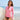 Model wearing the SAILBEE women’s UPF 50+ ruched rash guard on a sunny beach