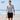 Model wearing the SAILBEE men’s UPF 50+ rash guard on a sunny beach