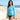 Model wearing the SAILBEE women’s UPF 50+ ruched rash guard on a sunny beach