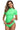 Women's Short Sleeve Rash Guard Wetsuit Swimsuit Top 902 — back view | SAILBEE